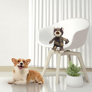 Bear-shaped squeaky toy designed for everyday fun.