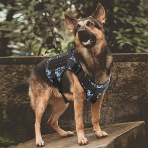 PAWABY camouflage dog harness for large dogs