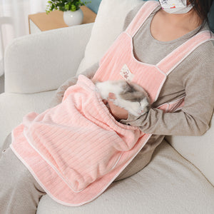 Close-up of the PAWABY Cat Cuddle Apron.