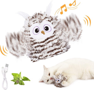 Close-up of the PAWABY Interactive Flapping Bird Cat Toy.