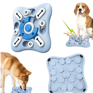 Front view of the PAWABY treat dispensing dog puzzle toy.