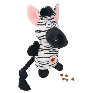 Plush snuffle dog toy for interactive treat searching