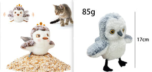 Plush USB rechargeable cat toy for UK pet owners.