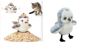 Plush USB rechargeable cat toy for UK pet owners.