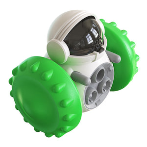 Slow feeder pet toy helping make treat time more engaging.