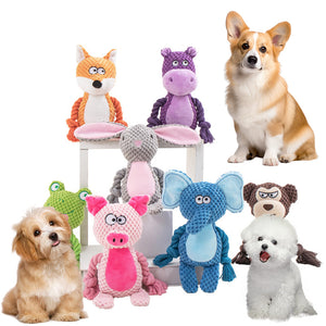 PAWABY squeaky rope dog toy for puppies and adult dogs