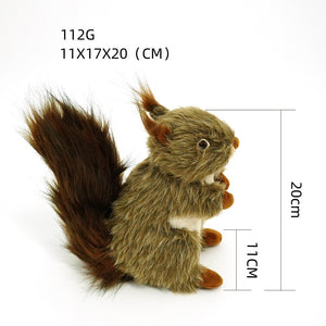 Squirrel-shaped squeaky dog toy for playful dogs