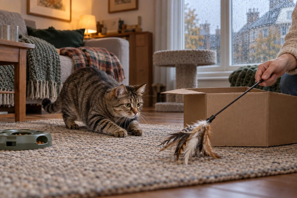 Indoor cat activities