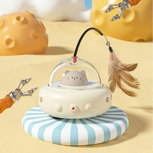 PAWABY Smart Interactive Feather Cat Toy with motion-sensing technology for indoor cats.