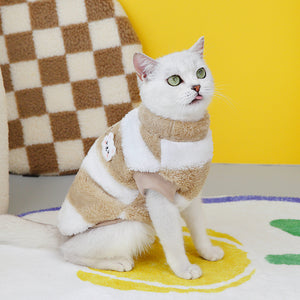 Front leg openings on the cat fleece sweatshirt