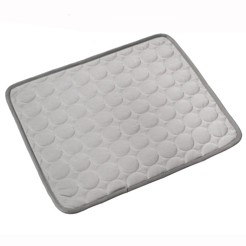 Cat lying on a lightweight pet cooling mat