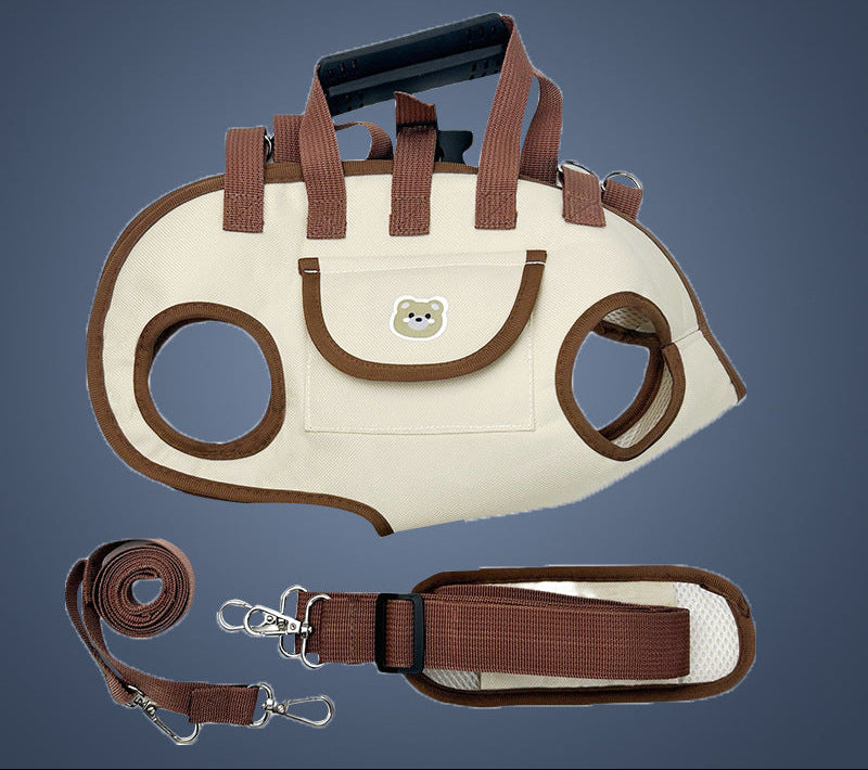 Front view of the small dog carrier harness