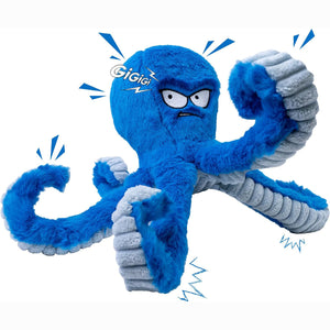 Dog chewing durable Angry Octopus plush toy