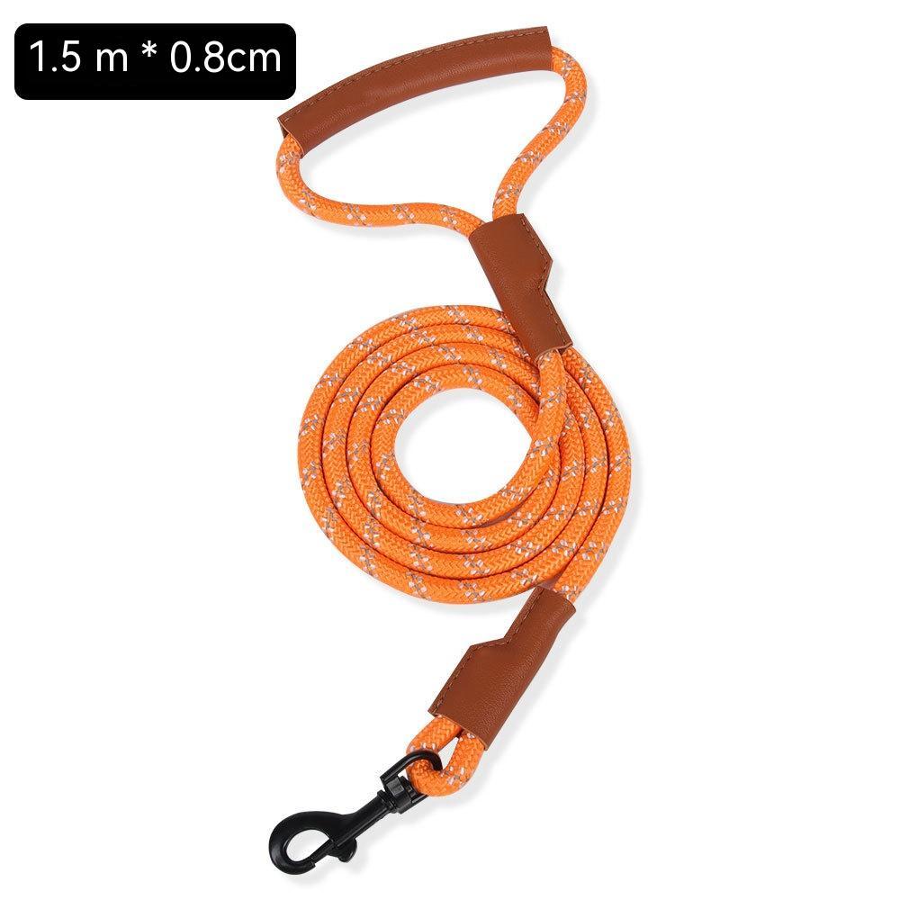 Leather rope style Dachshund harness UK