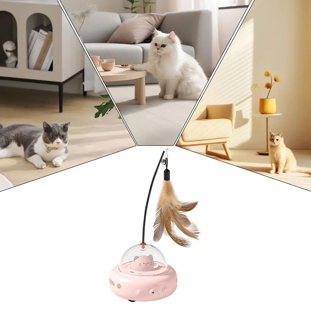 Smart interactive cat toy helping reduce boredom and encourage daily exercise