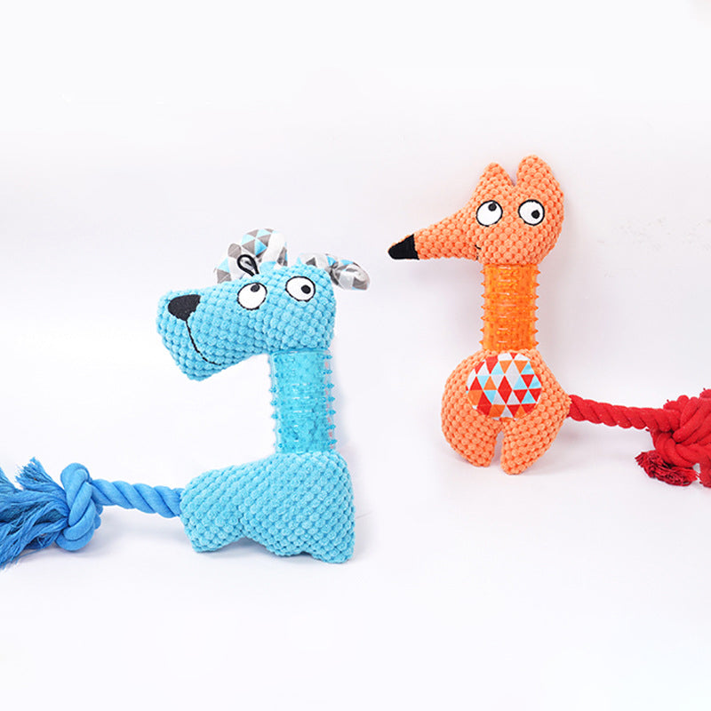 PAWABY plush squeaky dog toy for interactive play