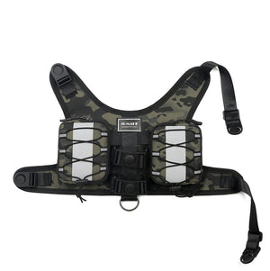 Pet carrier backpack suitable for walks, holidays and train journeys.