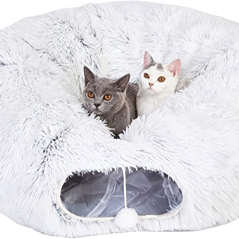 PAWABY cat play tunnel with integrated resting bed