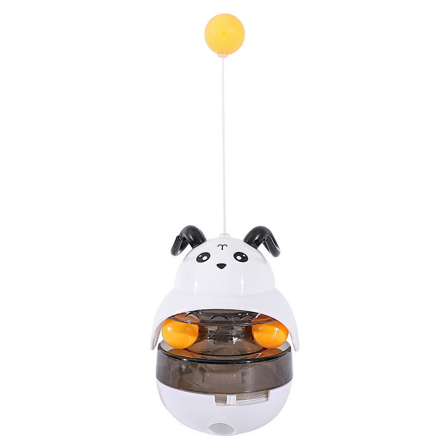 Cat puzzle feeder designed for mental stimulation and enrichment.