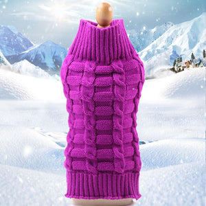 Sleeveless front-leg opening on dog jumper