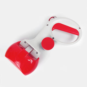 Front view of the PAWABY one-handed dog poop scooper for everyday walks