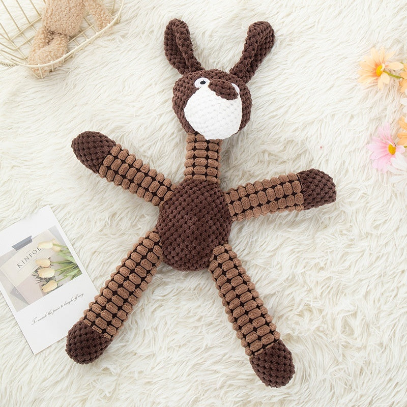 Interactive dog toy encouraging active indoor play.