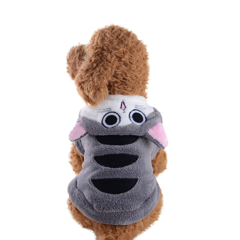 PAWABY hooded fleece dog onesies in the available animal designs