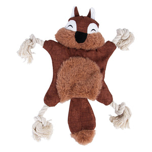PAWABY fox and squirrel style plush dog toy options