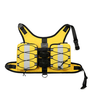 Travel dog backpack designed for comfortable pet transport.