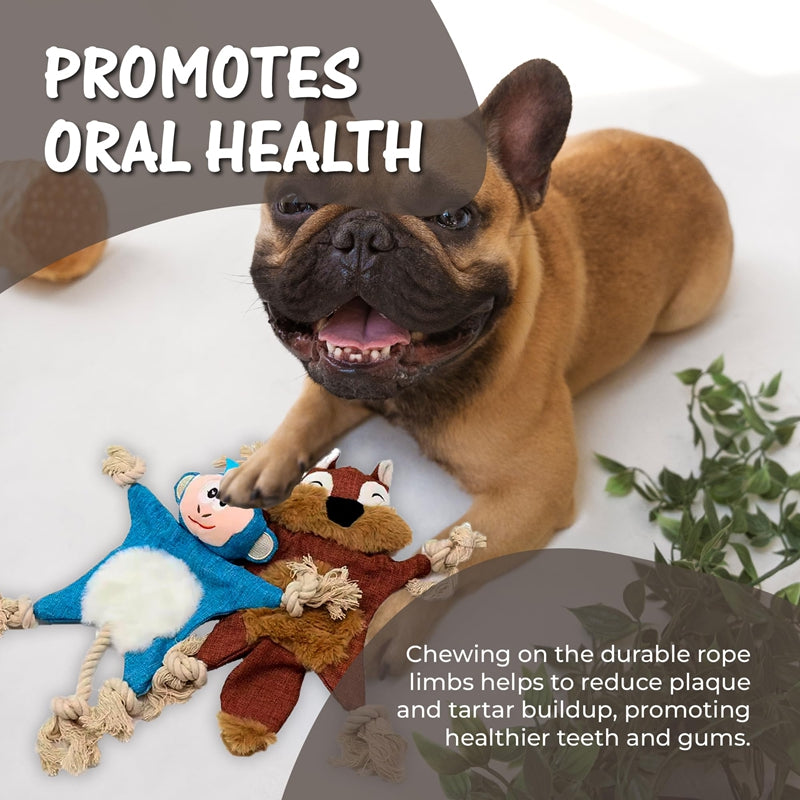 Interactive plush dog toy for supervised playtime