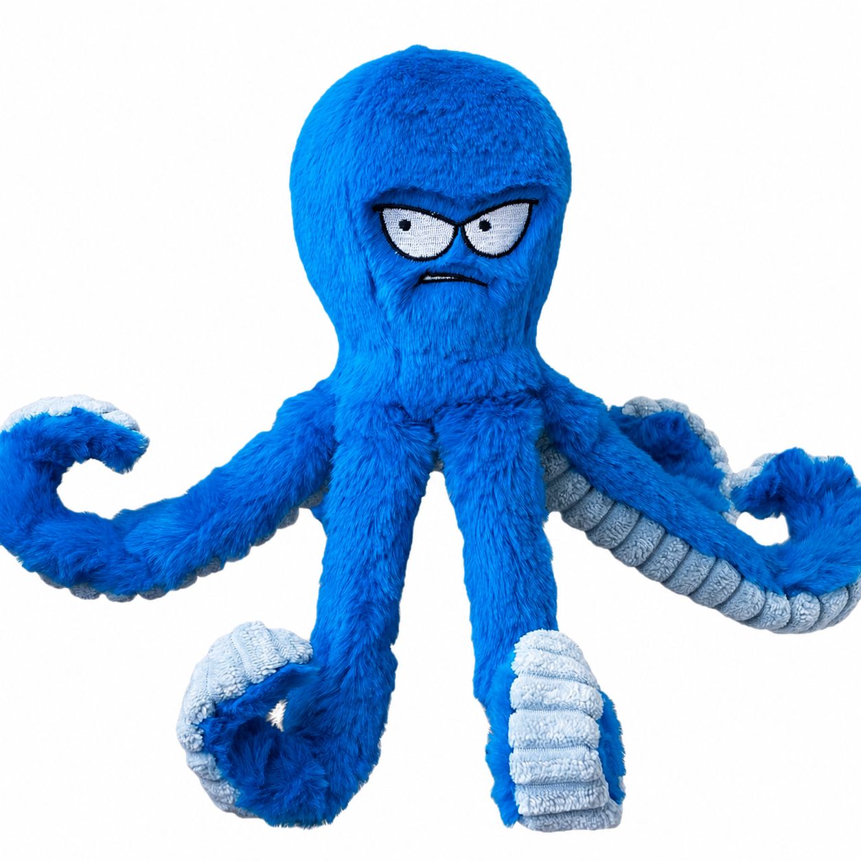 PAWABY interactive plush octopus dog toy with squeaker and crinkle tentacles
