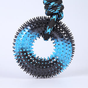 Knot rope dog toy designed for supervised chewing and play.