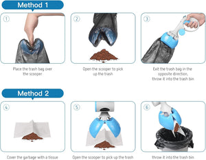 Heavy-duty dog poop scooper made from durable high-strength materials