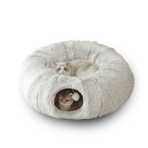 PAWABY plush cat tunnel bed for cosy indoor play