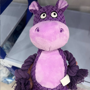 Soft plush squeaky dog toy for everyday entertainment
