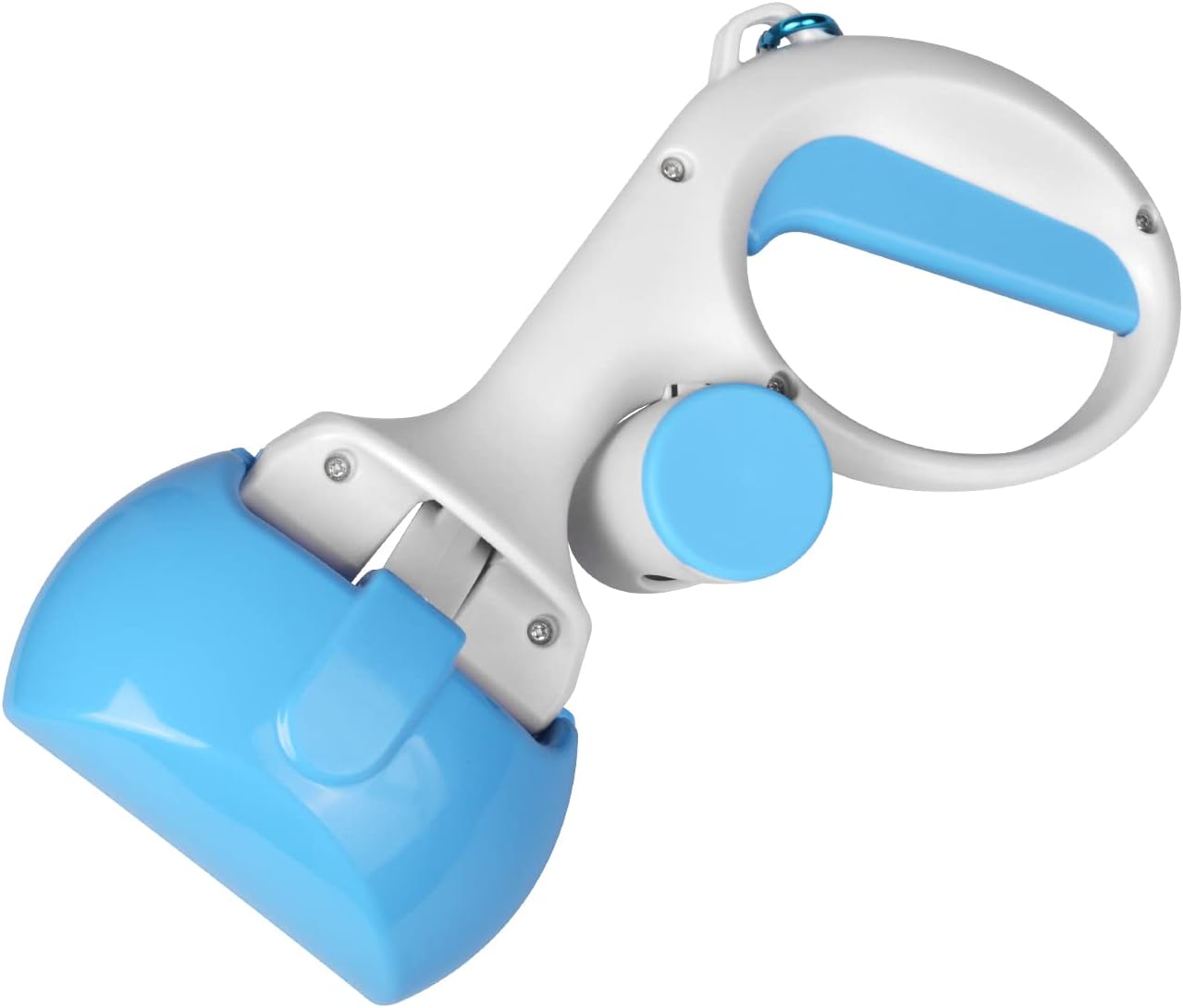 PAWABY portable dog poop scooper with built-in waste bag holder for hygienic clean-up