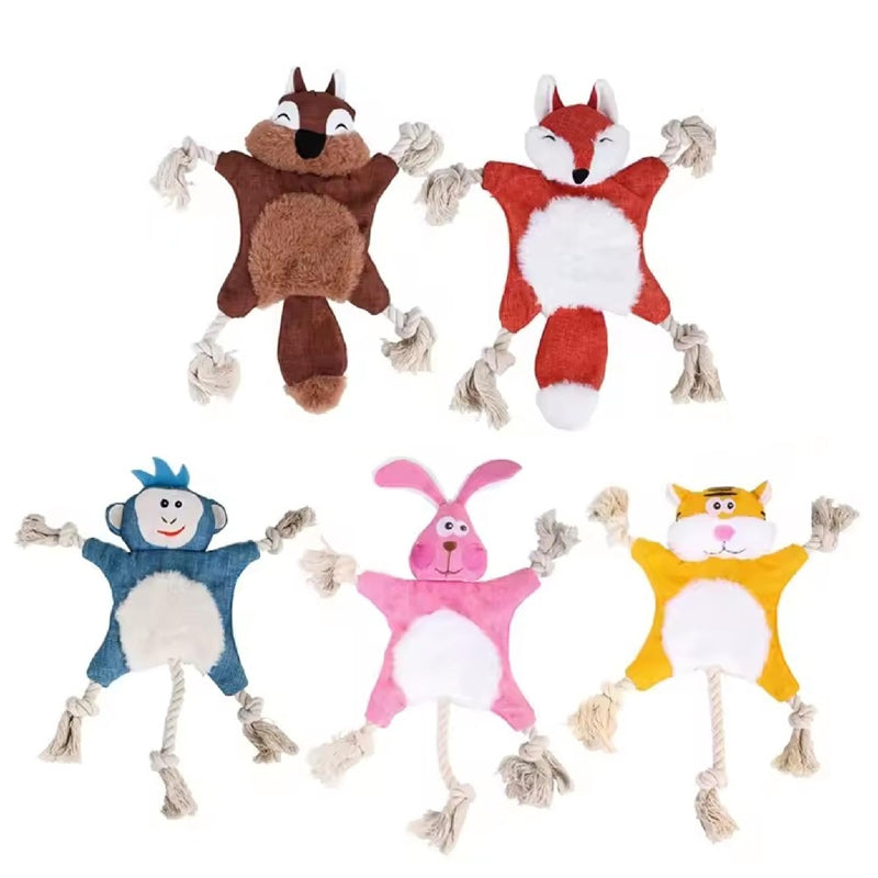 PAWABY squeaky fox dog toy for supervised play