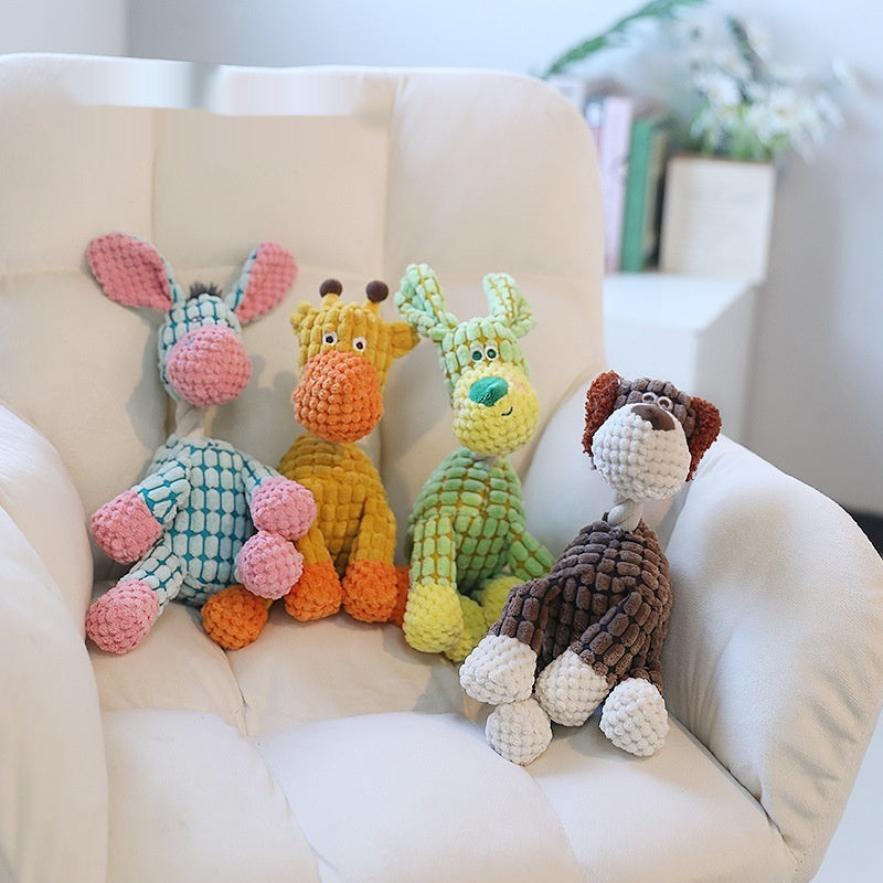 PAWABY squeaky plush dog toy for supervised play