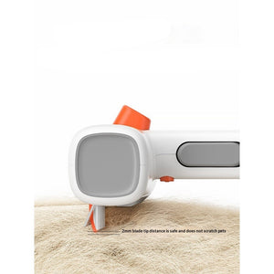 Rounded comb pins and recessed detangling blades on the PAWABY pet brush