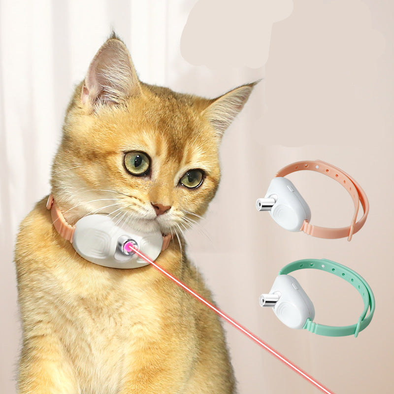 Pink rechargeable laser toy for cats