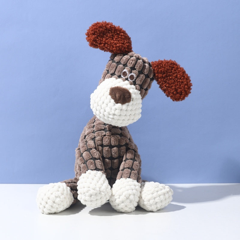 Interactive plush dog toy for everyday play