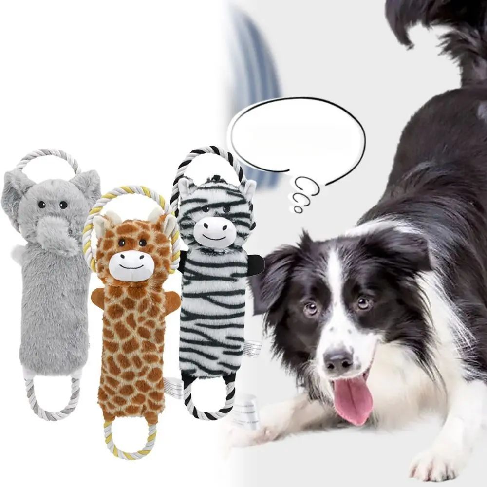 PAWABY soft plush squeaky dog toy for everyday play