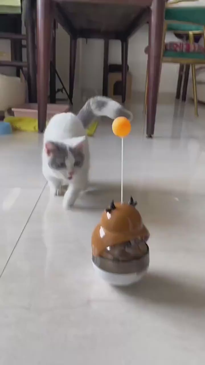 PAWABY Interactive Cat Feeder Toy designed for treat dispensing and play.
