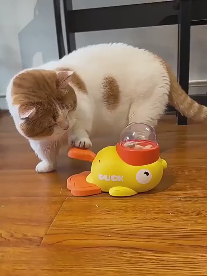 PAWABY Duck Treat Dispenser Dog Toy designed for interactive play.