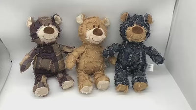 PAWABY Tough Bear Squeaky Dog Toy designed for interactive play.