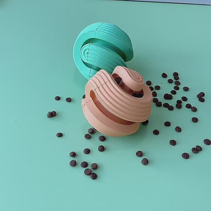 Interactive dental chew ball helping keep dogs entertained every day.