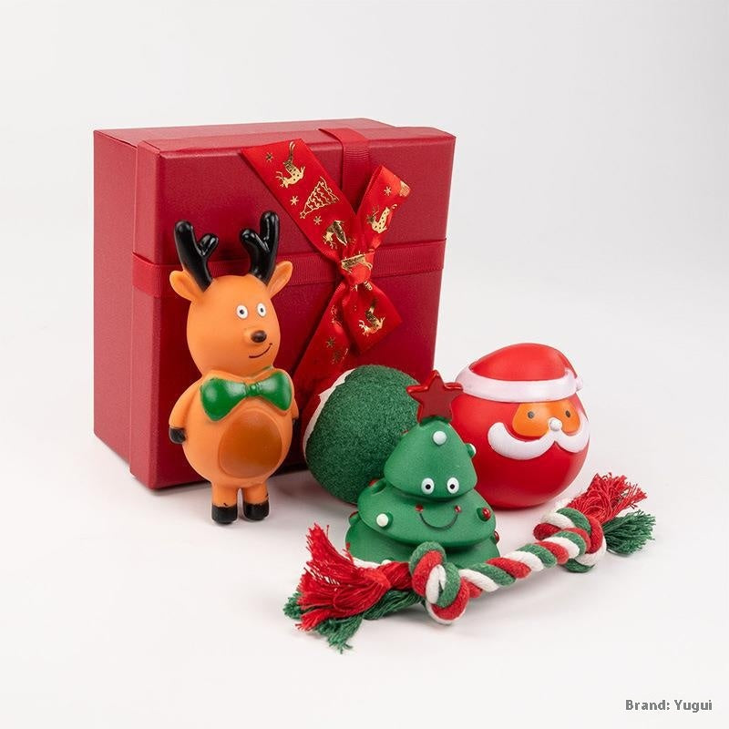 PAWABY Christmas Squeaky Dog Toy designed for festive playtime.